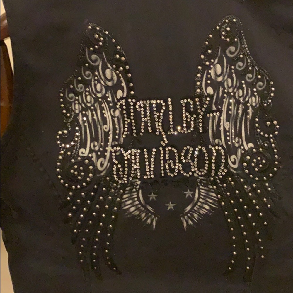 Ladies Large sleeveless Harley-Davidson shirt